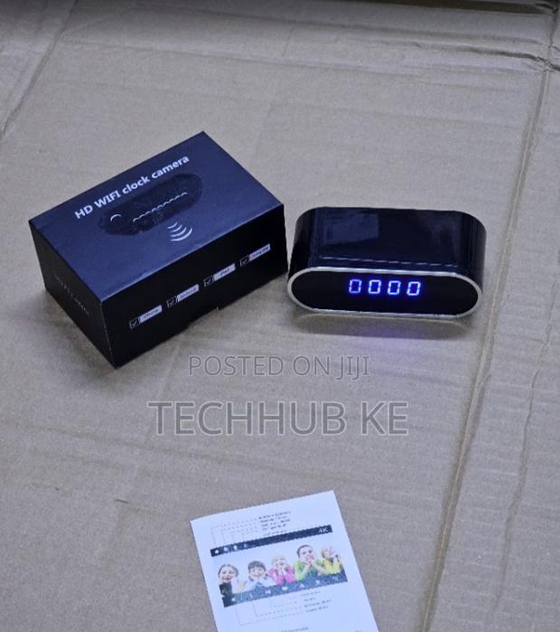 Digital Clock WiFi Camera HD Security Camera With Motion Alerts