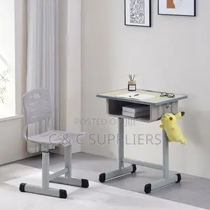 Adjustable Height Student Study Desk Chair.