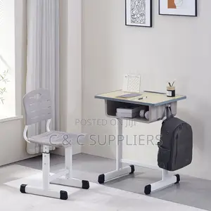 Adjustable Height Student Study Desk Chair.