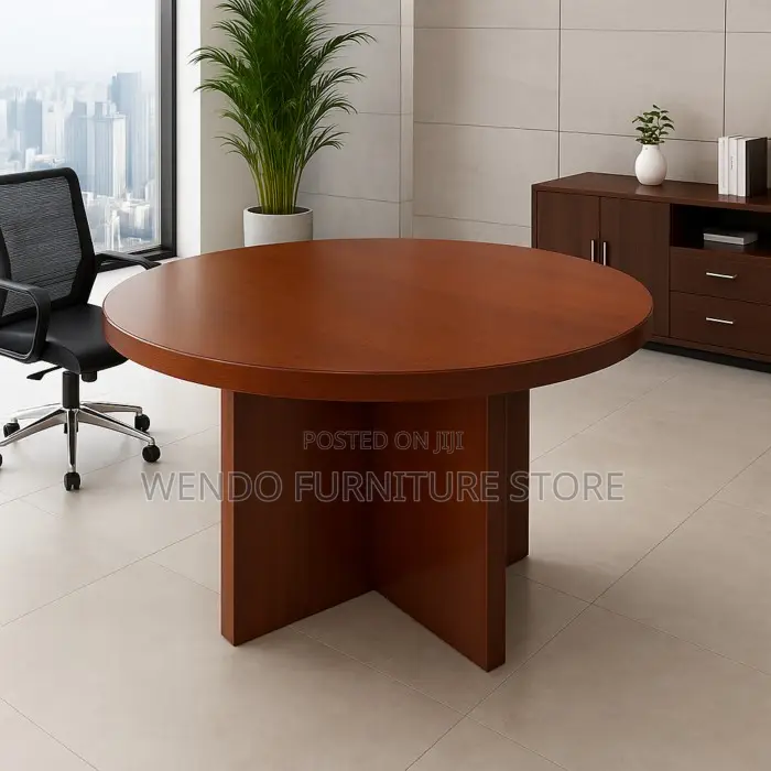 Office Table : 4-Person Round Conference Table