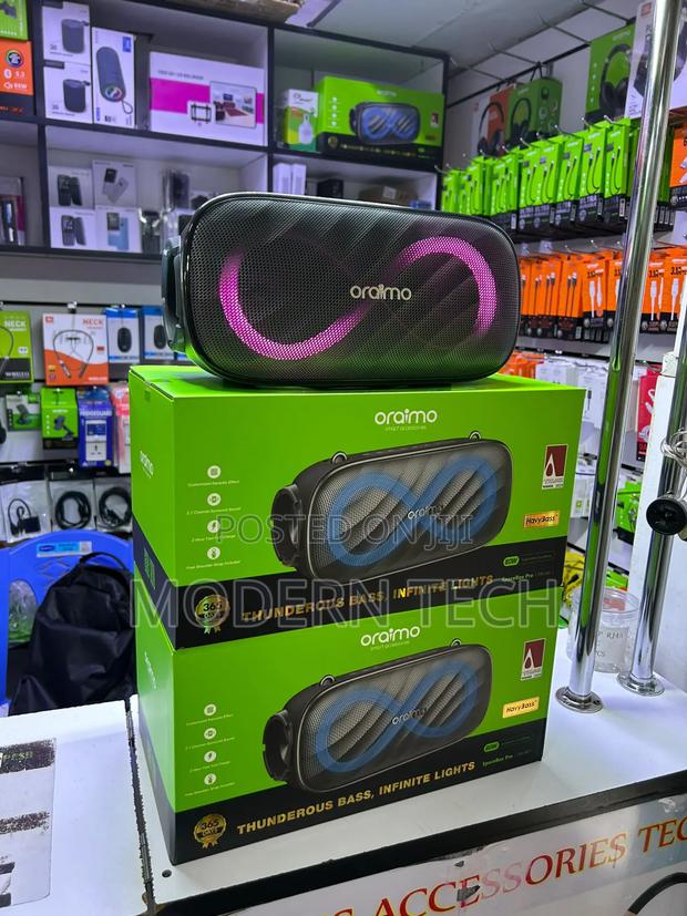 Oraimo SpaceBox Pro 80W Bluetooth Speaker – 2.1 Channel Stereo Sound