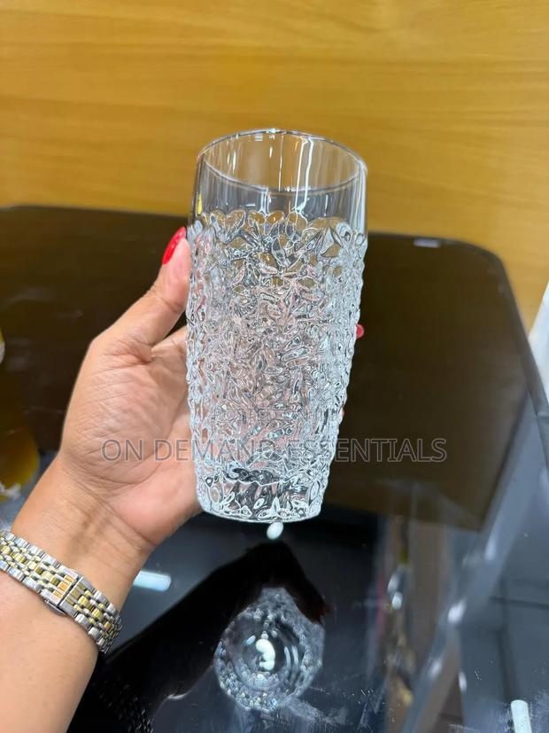 Premium Modern Clear Transparent Glassware - thumbnail 2