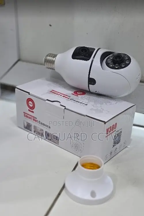 Quality Dual Lens V380 Pro Bulb PTZ WiFi Security Camera 360° HD