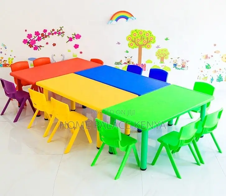 Plastic Table: Rectangular Fireproof Preschool Table