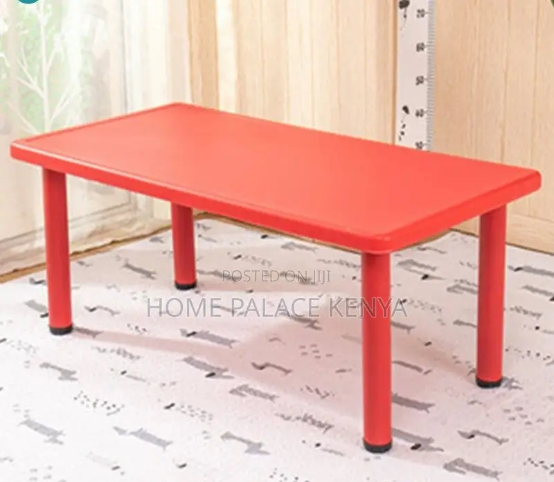 Plastic Table: Rectangular Fireproof Preschool Table