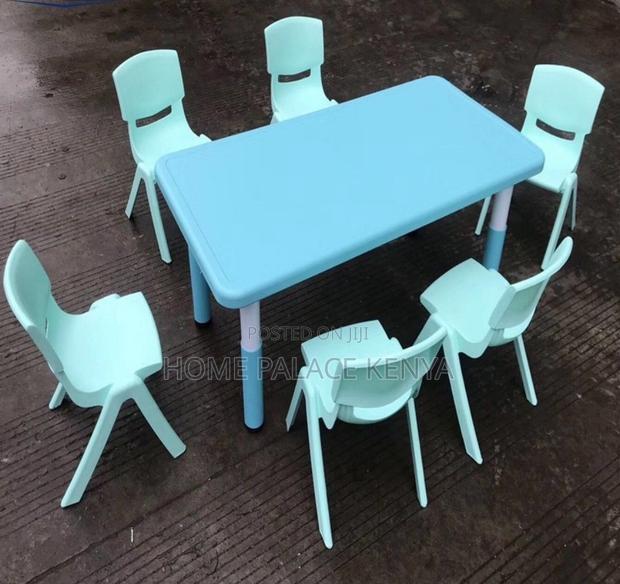 Plastic Table: Rectangular Fireproof Preschool Table - thumbnail 13