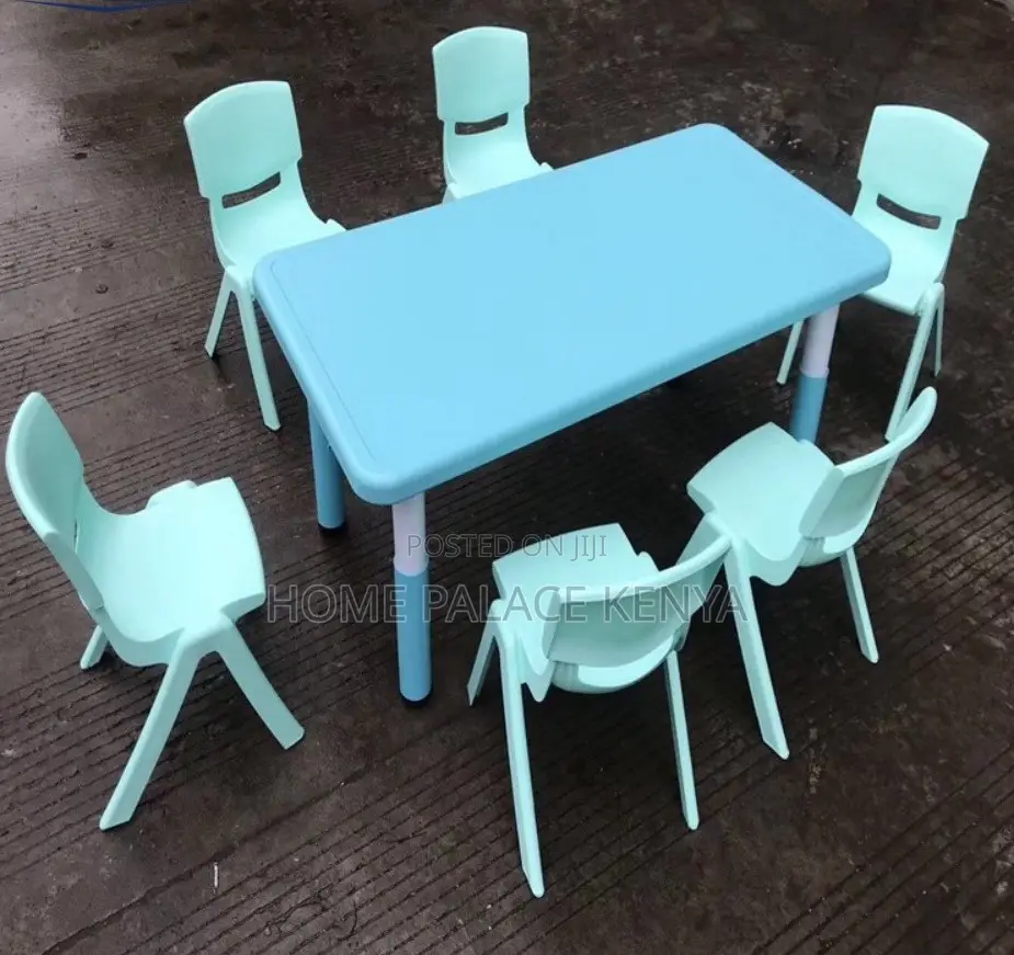 Plastic Table: Rectangular Fireproof Preschool Table