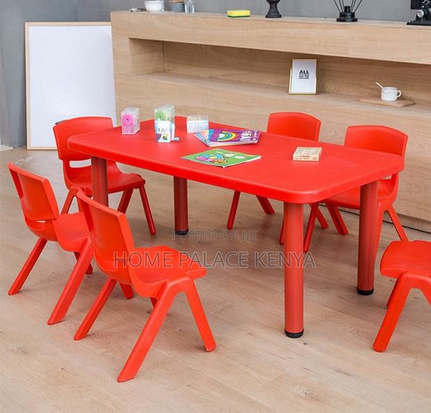 Plastic Table: Rectangular Fireproof Preschool Table - thumbnail 14