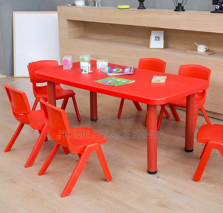 Plastic Table: Rectangular Fireproof Preschool Table