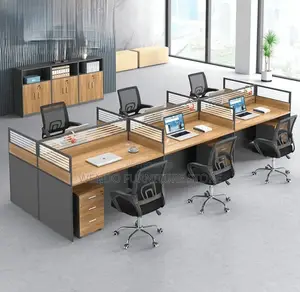 Office Workstation : 6-Way Modular Office Workstation