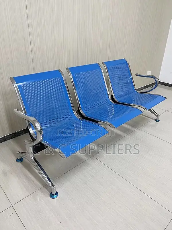 3-Seater Full Steel Visitor's Bench.