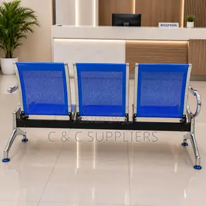 3-Seater Full Steel Visitor's Bench.