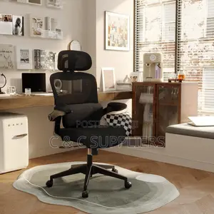 Swivel Mesh Chair With Flip Armrest