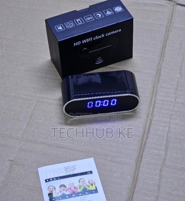 HD Wireless Clock Camera Motion Detection Indoor Camera Night Vision - main view