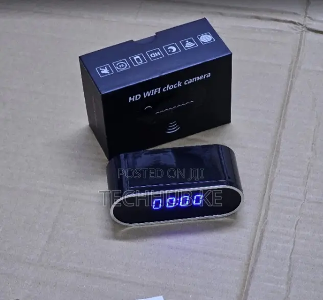 Digital Clock Hidden Camera WiFi Surveillance Camera With Mobile App