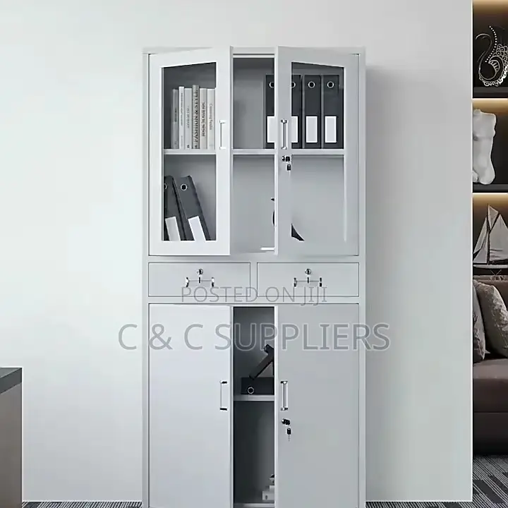 2-Swing Door Half Glass File Cabient.