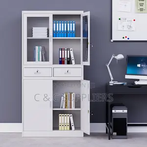 2-Swing Door Half Glass File Cabient.