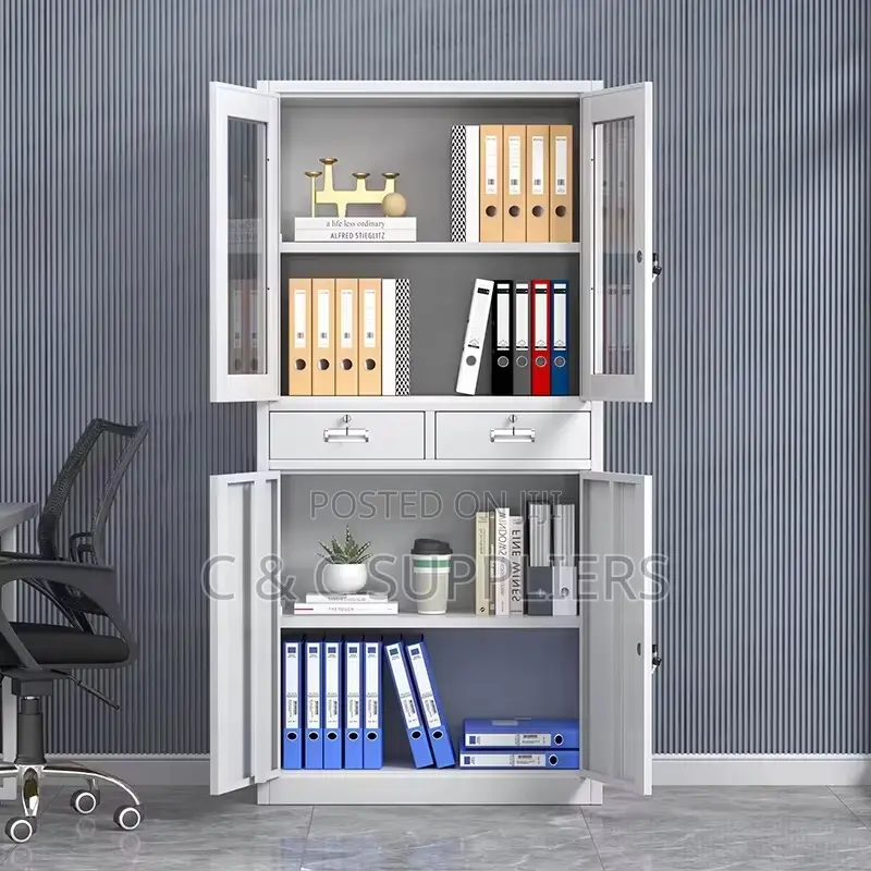 2-Swing Door Half Glass File Cabient.