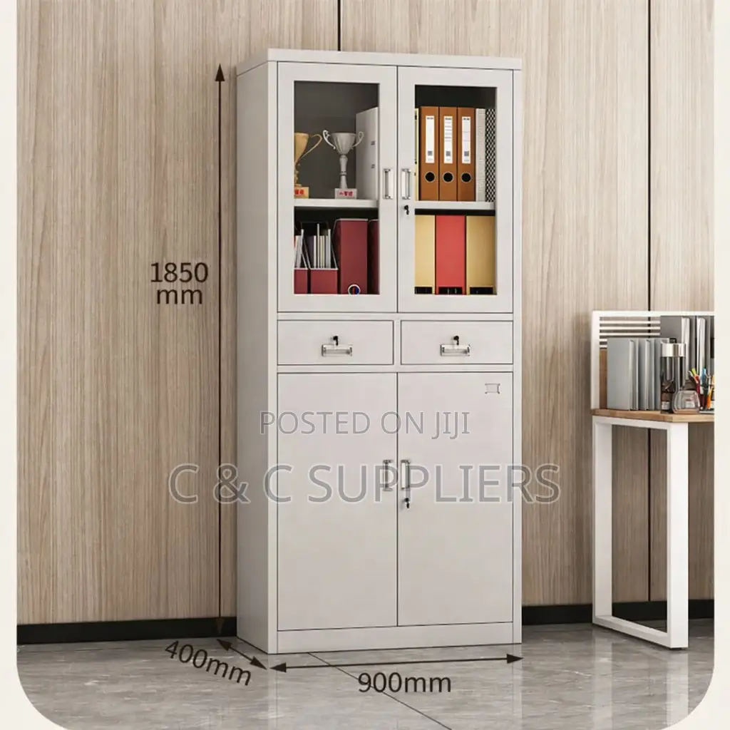 2-Swing Door Half Glass File Cabient.