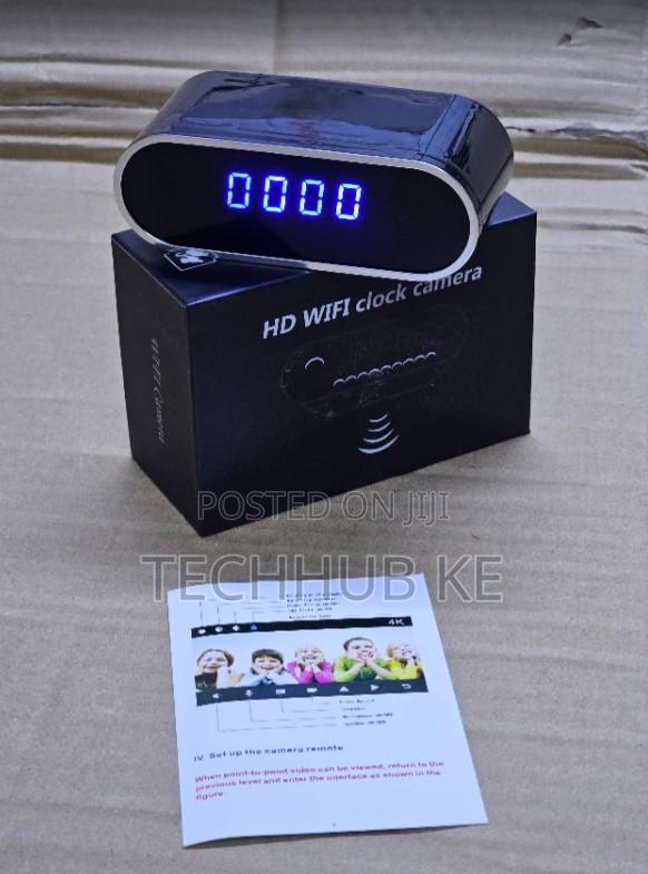 Smart Table Clock Camera Hd Wireless Wifi – Supports Look Cam App