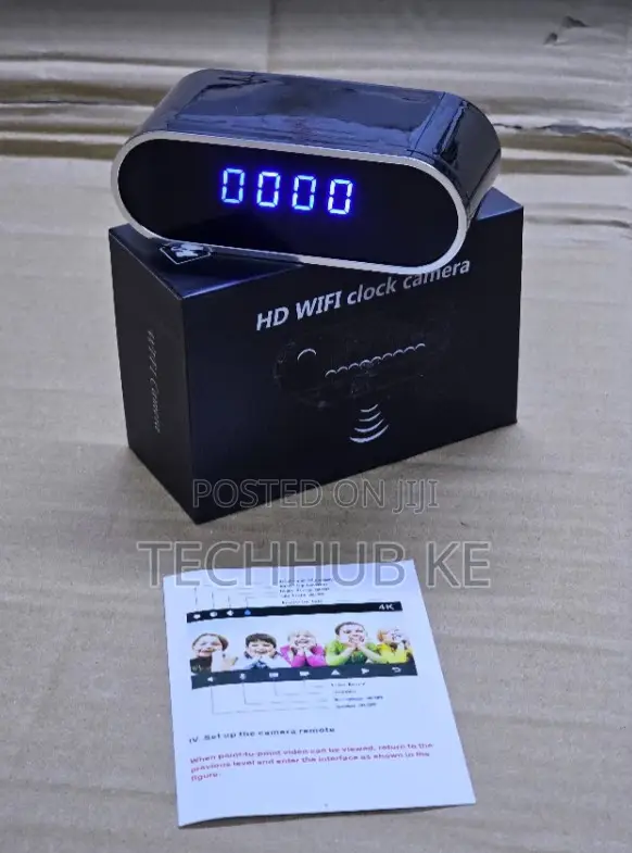 Smart Table Clock Camera Hd Wireless Wifi – Supports Look Cam App