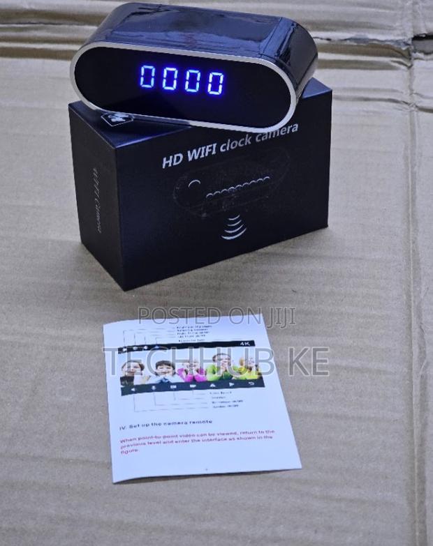 Hd Table Clock Camera Wifi Motion Detection Hidden Camera App Control - main view