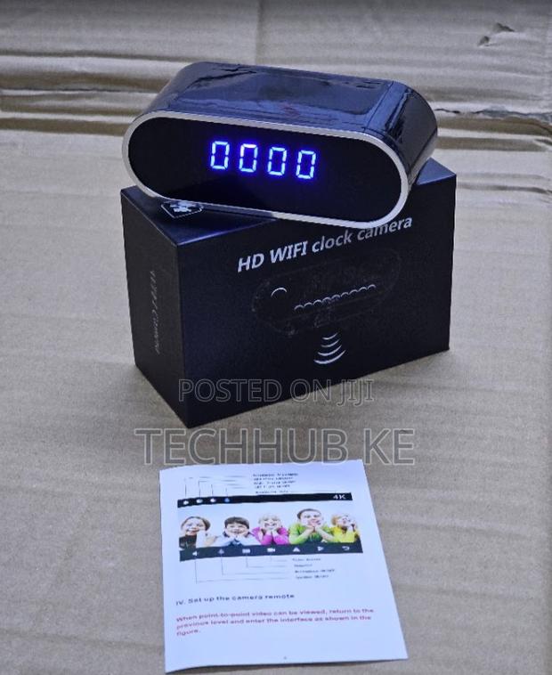 1080P WiFi Table Clock Hidden Camera With Motion Detection - main view
