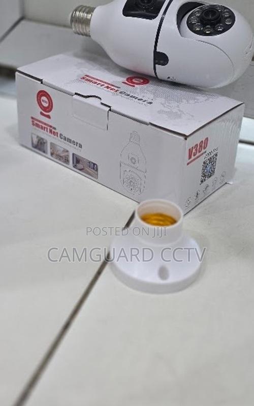 V380 Pro Dual Lens Bulb Camera WiFi PTZ Smart CCTV Two Way Talk