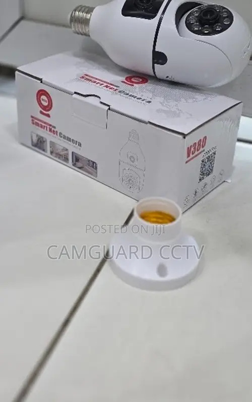 V380 Pro Dual Lens Bulb Camera WiFi PTZ Smart CCTV Two Way Talk