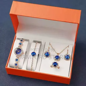 Ladies Blue 5 PC Gift Set(circle)