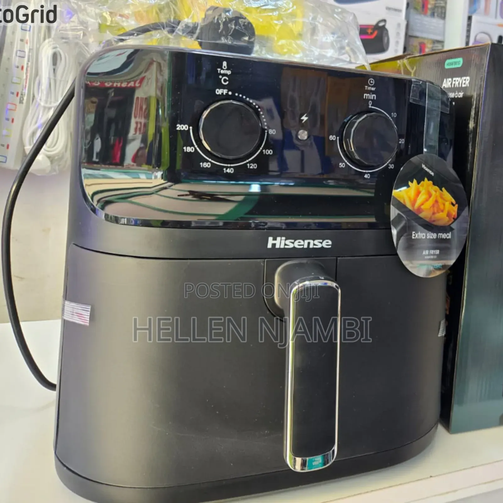 Hisense Air Fryer Single Basket With Knobs 8L