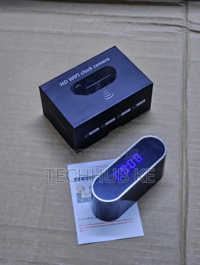 Smart Digital Clock Camera HD WiFi Surveillance Camera for Office