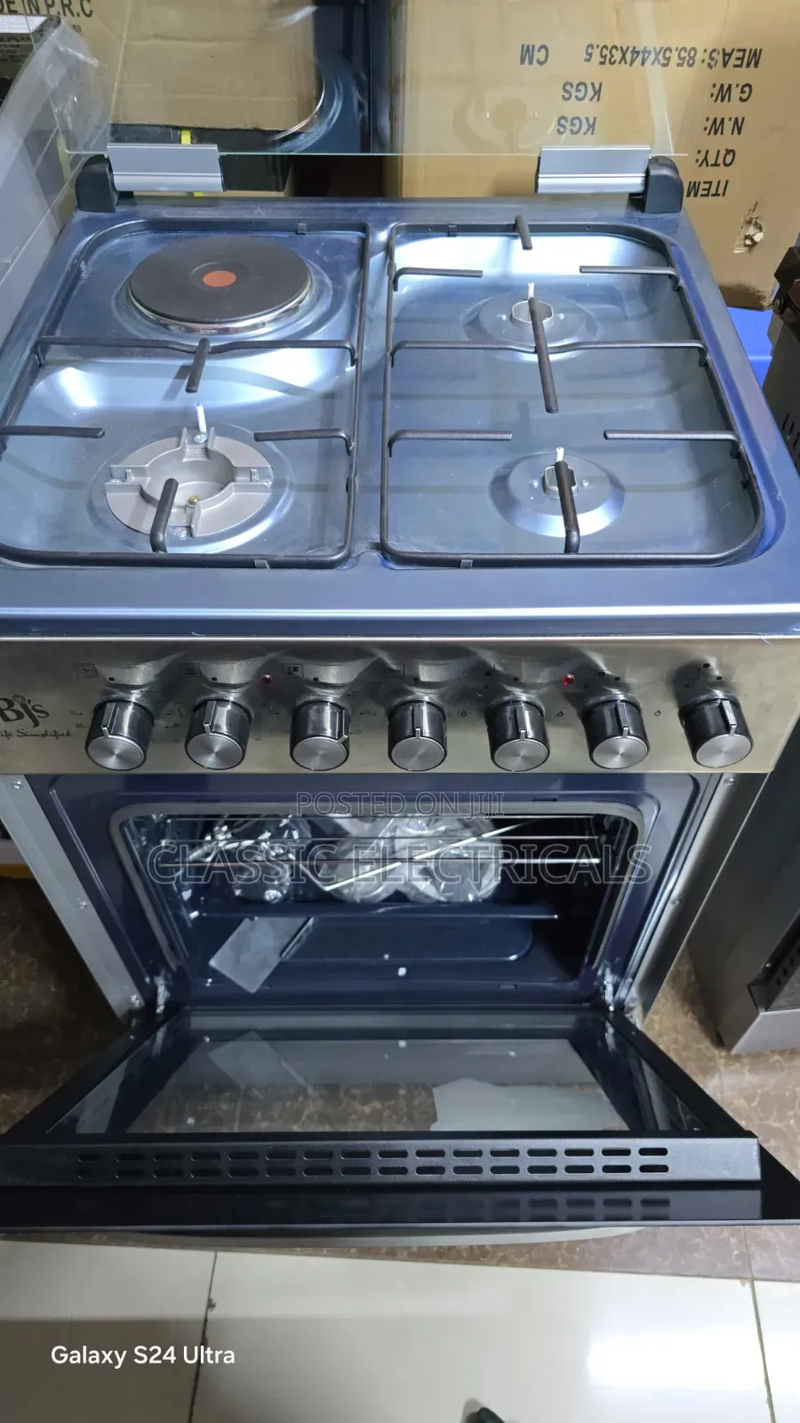 Quality BJS 60*60 3+1 Standing Cooker With Oven Fan and Food Warmer