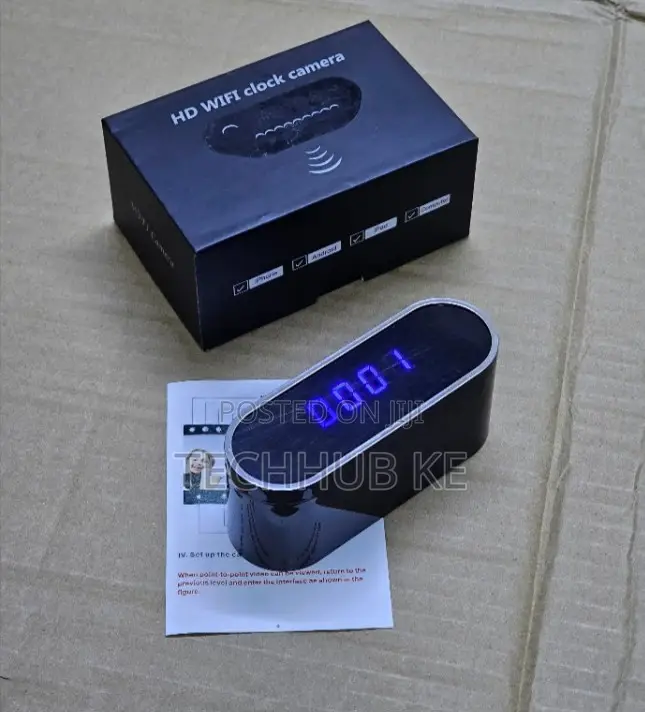 WiFi Clock Camera Mini Hidden Security Camera With Night Vision