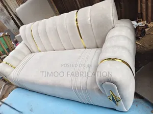 3 Seater Seats With Gold Strip Piping