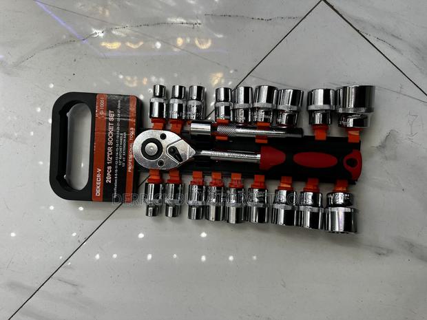 20pcs Ratchet Spanner Wrench Socket - thumbnail 2