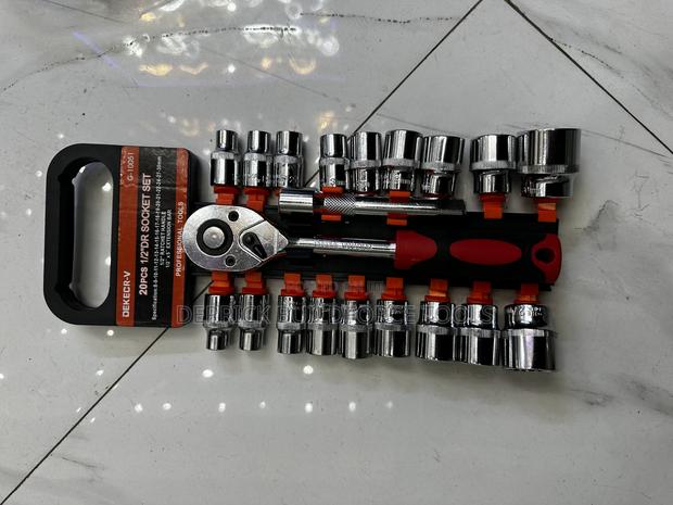 20pcs Ratchet Spanner Wrench Socket - thumbnail 3