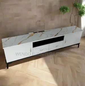 TV STAND : Bambi Marble Effect Modern Television Stand