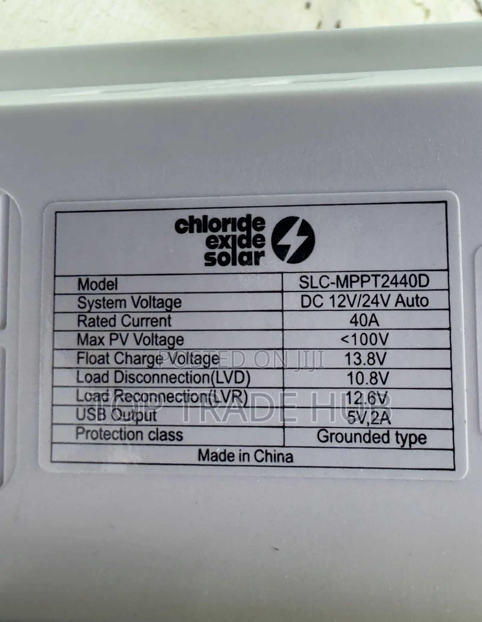 Chloride Exide 12v/24v 40A MPPT Solar Charge Controller