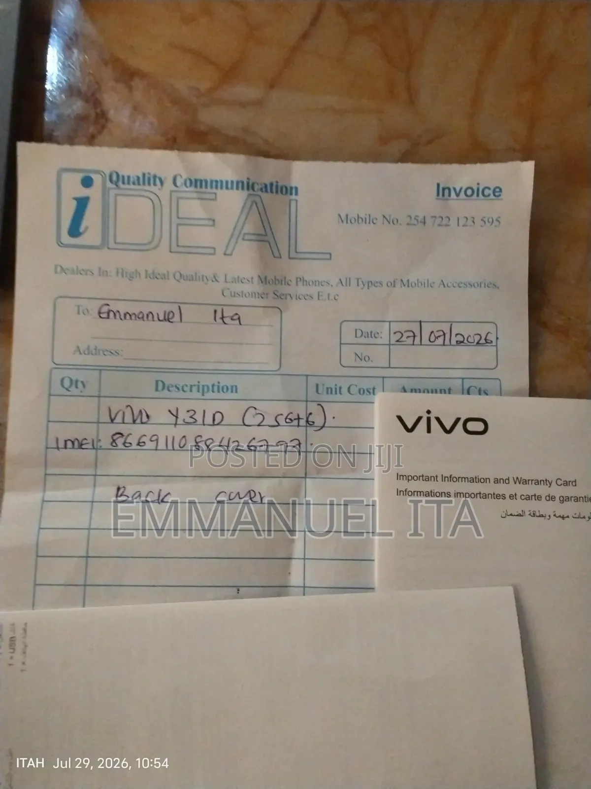 New Vivo Y31d 256 GB Gray