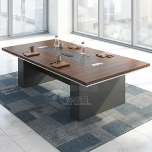 Office Boardroom Table : Executive 3-Meter Walnut Conference Desk