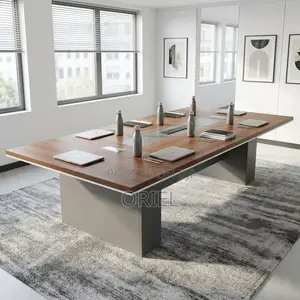 Office Boardroom Table : Executive 3-Meter Walnut Conference Desk