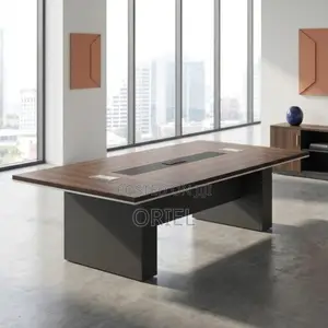 Office Boardroom Table : Executive 3-Meter Walnut Conference Desk