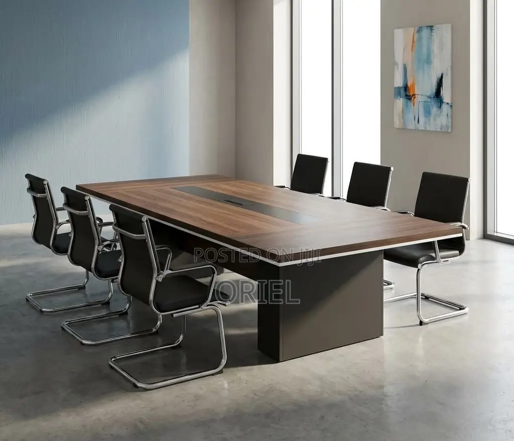Office Boardroom Table : Executive 3-Meter Walnut Conference Desk