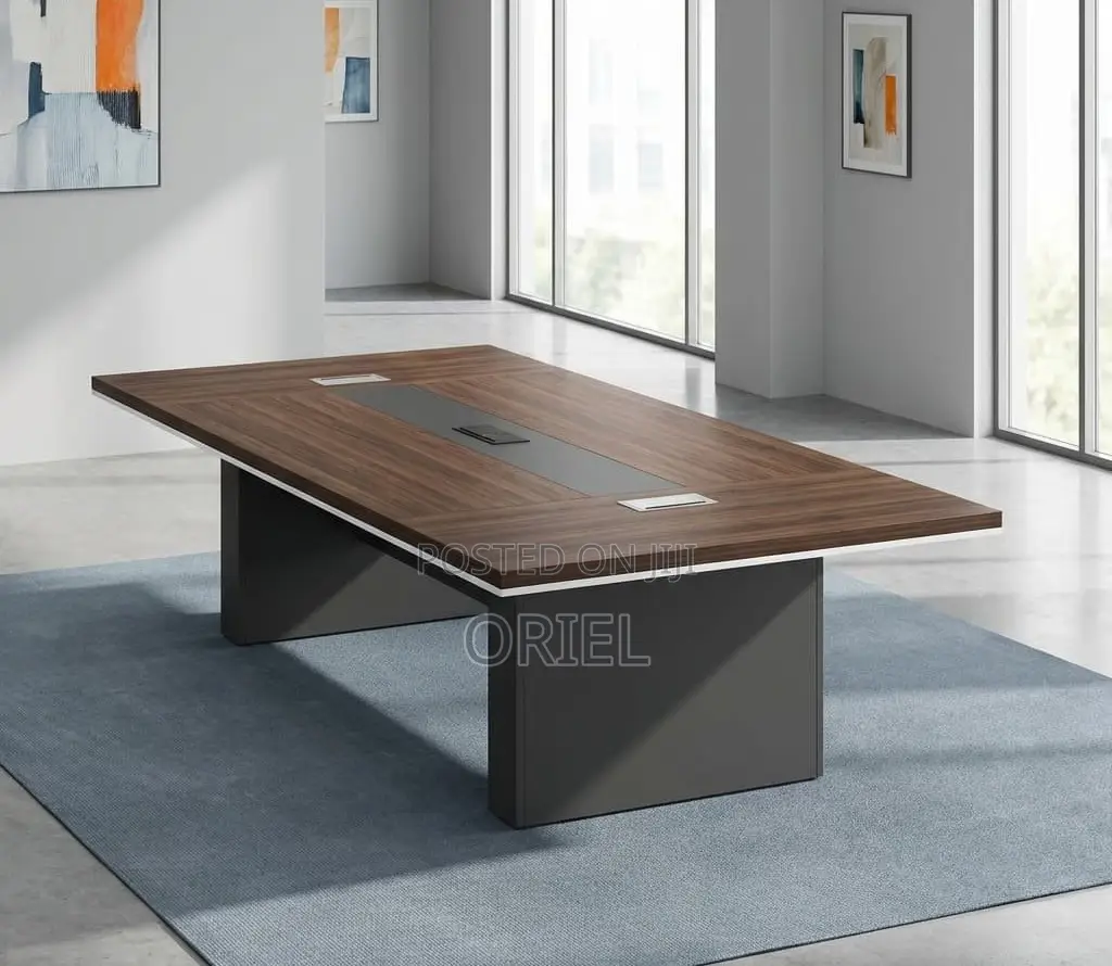Office Boardroom Table : Executive 3-Meter Walnut Conference Desk