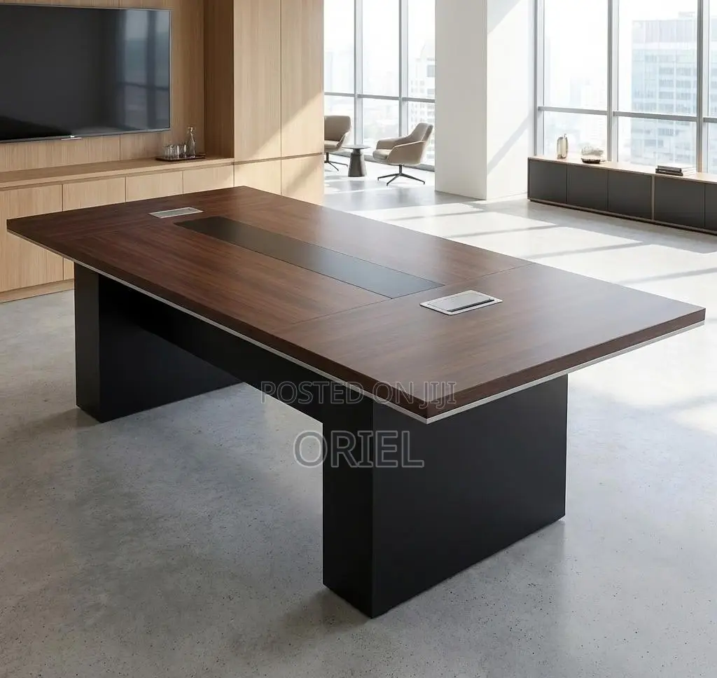 Office Boardroom Table : Executive 3-Meter Walnut Conference Desk