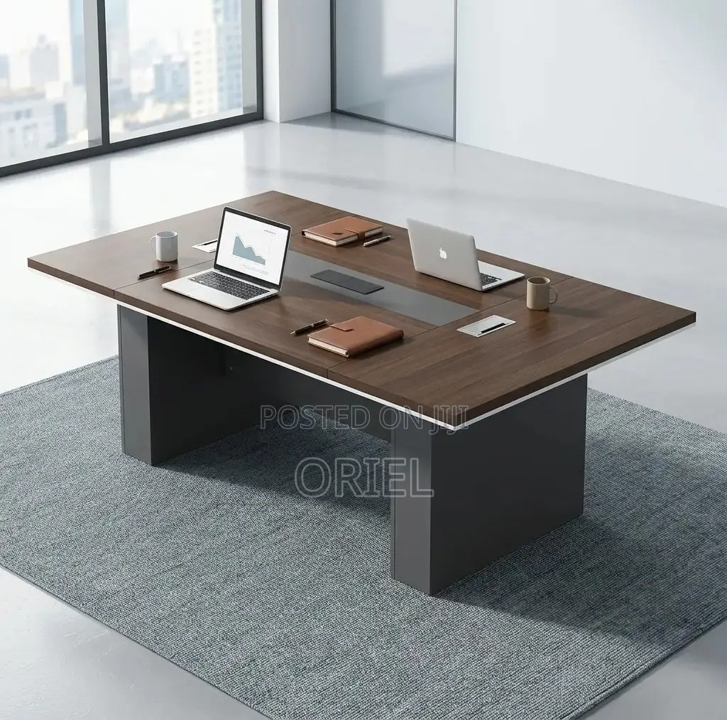 Office Boardroom Table : Executive 3-Meter Walnut Conference Desk