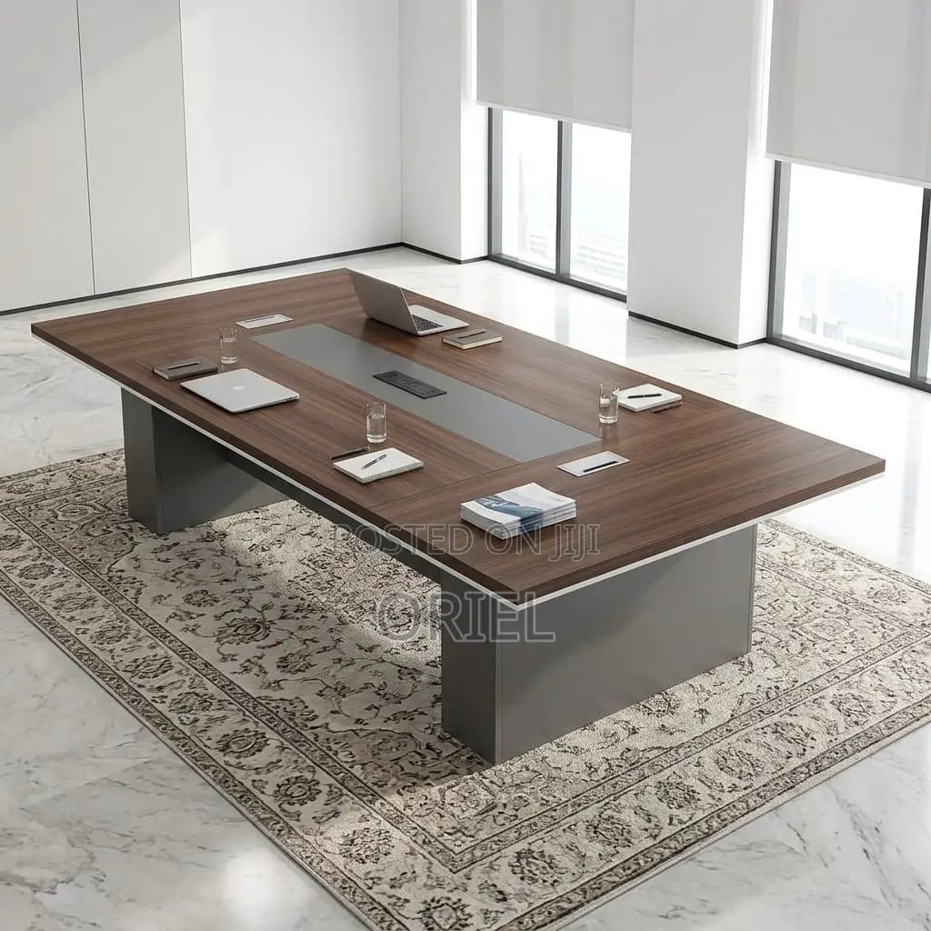 Office Boardroom Table : Executive 3-Meter Walnut Conference Desk