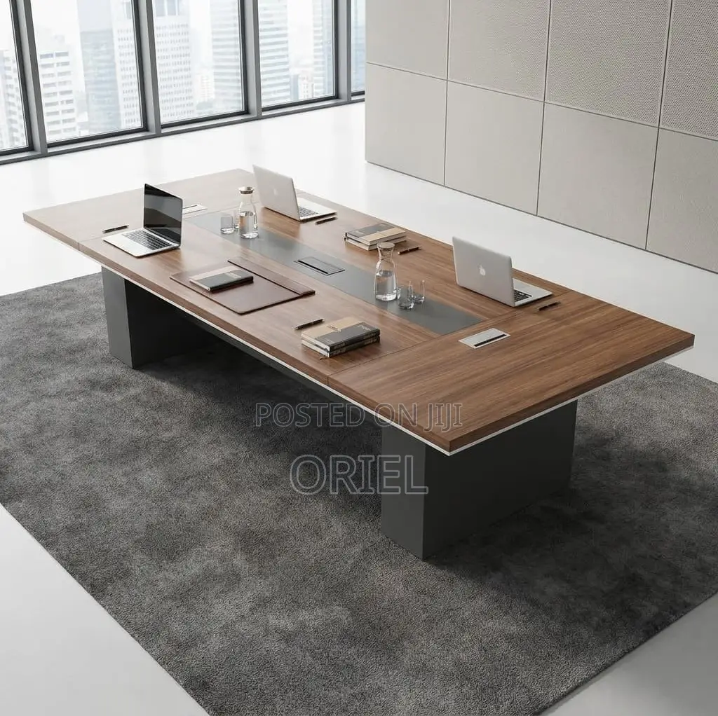 Office Boardroom Table : Executive 3-Meter Walnut Conference Desk