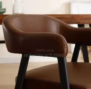 Leather Chair: Modern Open Barrel Leather Chair